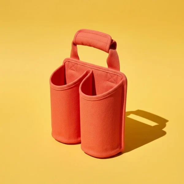 Double Carrier, side view showing the slanted rim