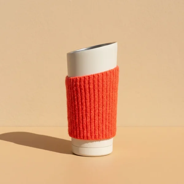 Knit Sleeve, studio photo in midday sun