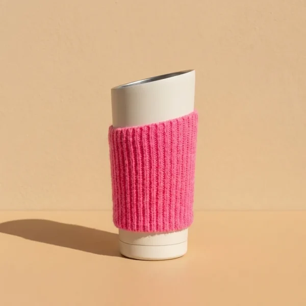 Knit Sleeve in Flamingo