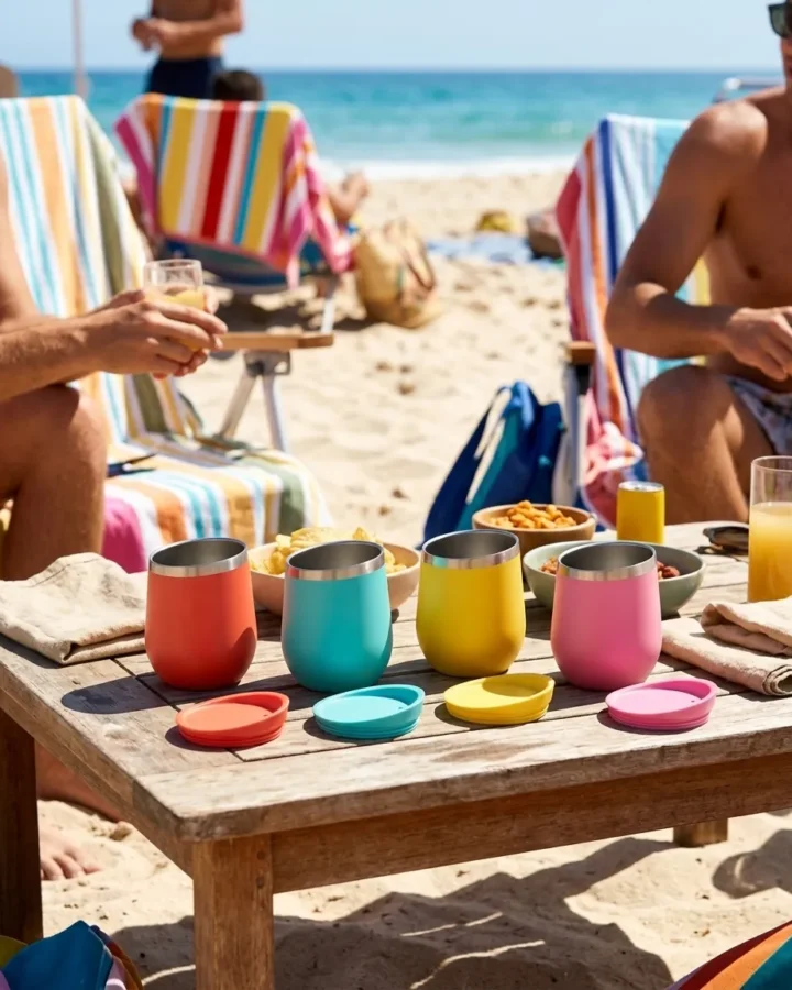 Party of Four at the beach