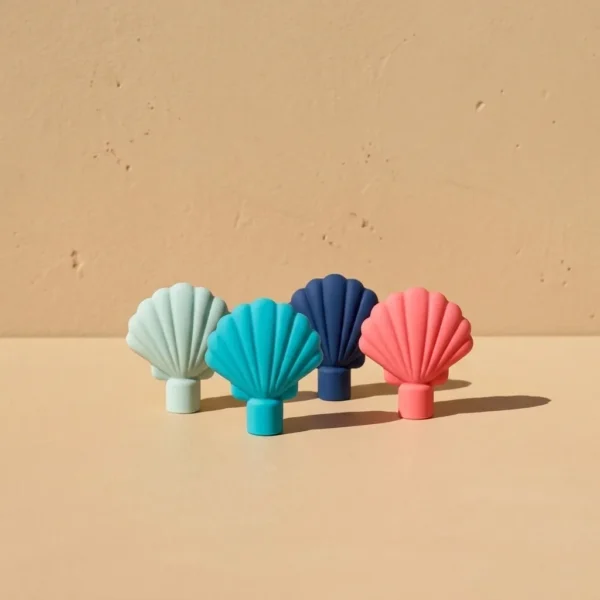 Shell Toppers, Set of 4 in Tide Mix