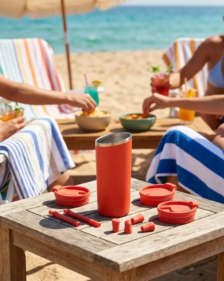 Sip & Swap Set at the beach