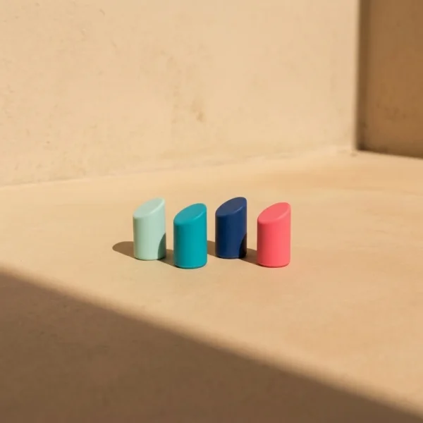 Slant Cap Toppers, Set of 4 in Tide Mix