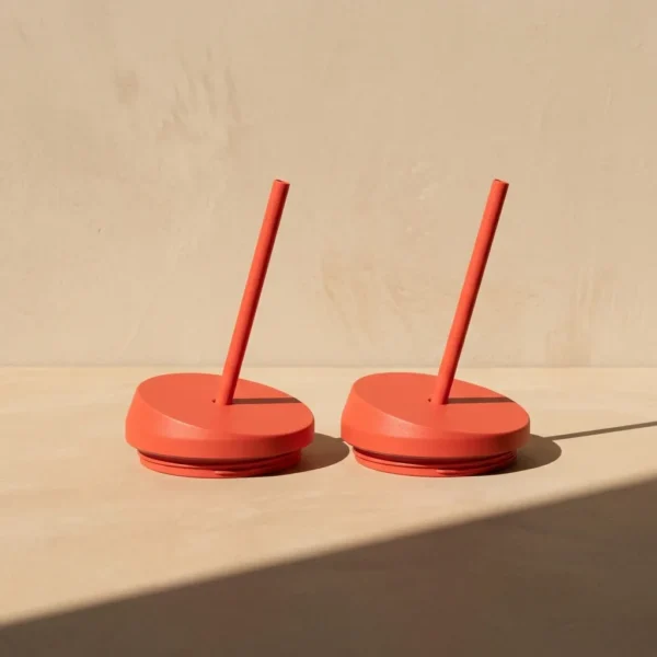 Straw Lid 2-Pack, studio photo in midday sun