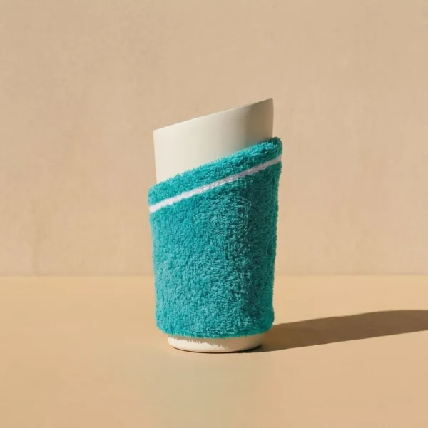 Terry Towel Sleeve in Lagoon