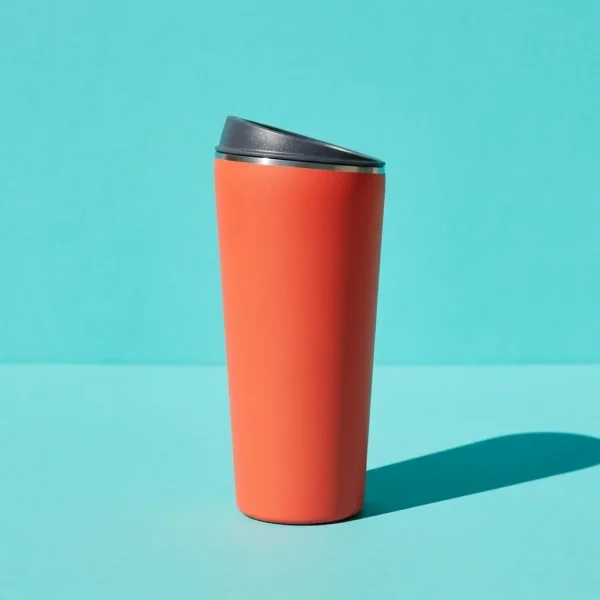 Tilt Coffee 12 oz, side view showing the slanted rim