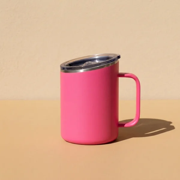Tilt Handle Mug 14 oz in Flamingo