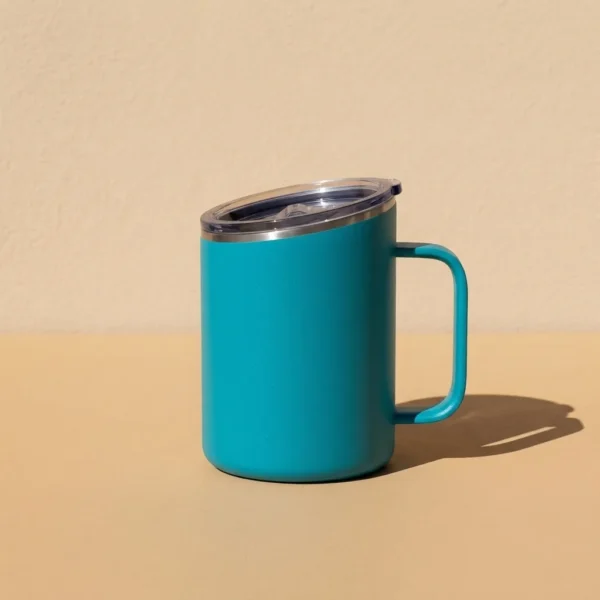 Tilt Handle Mug 14 oz in Lagoon