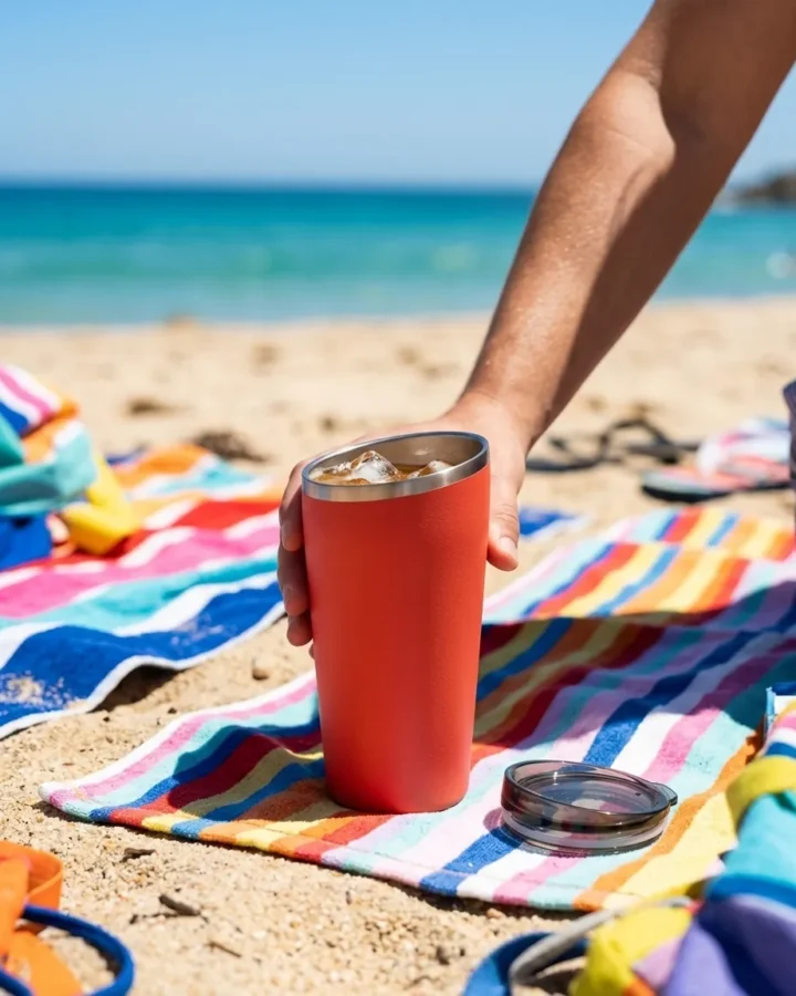 Tilt Pint 20 oz at the beach