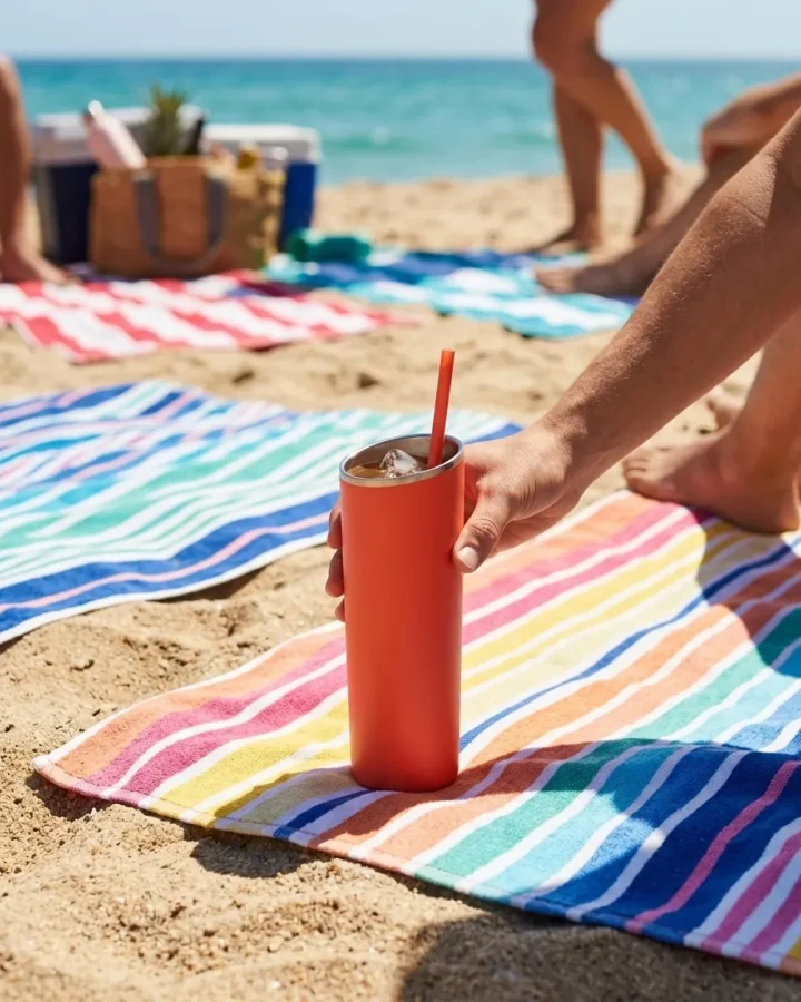 Tilt Slim 20 oz at the beach
